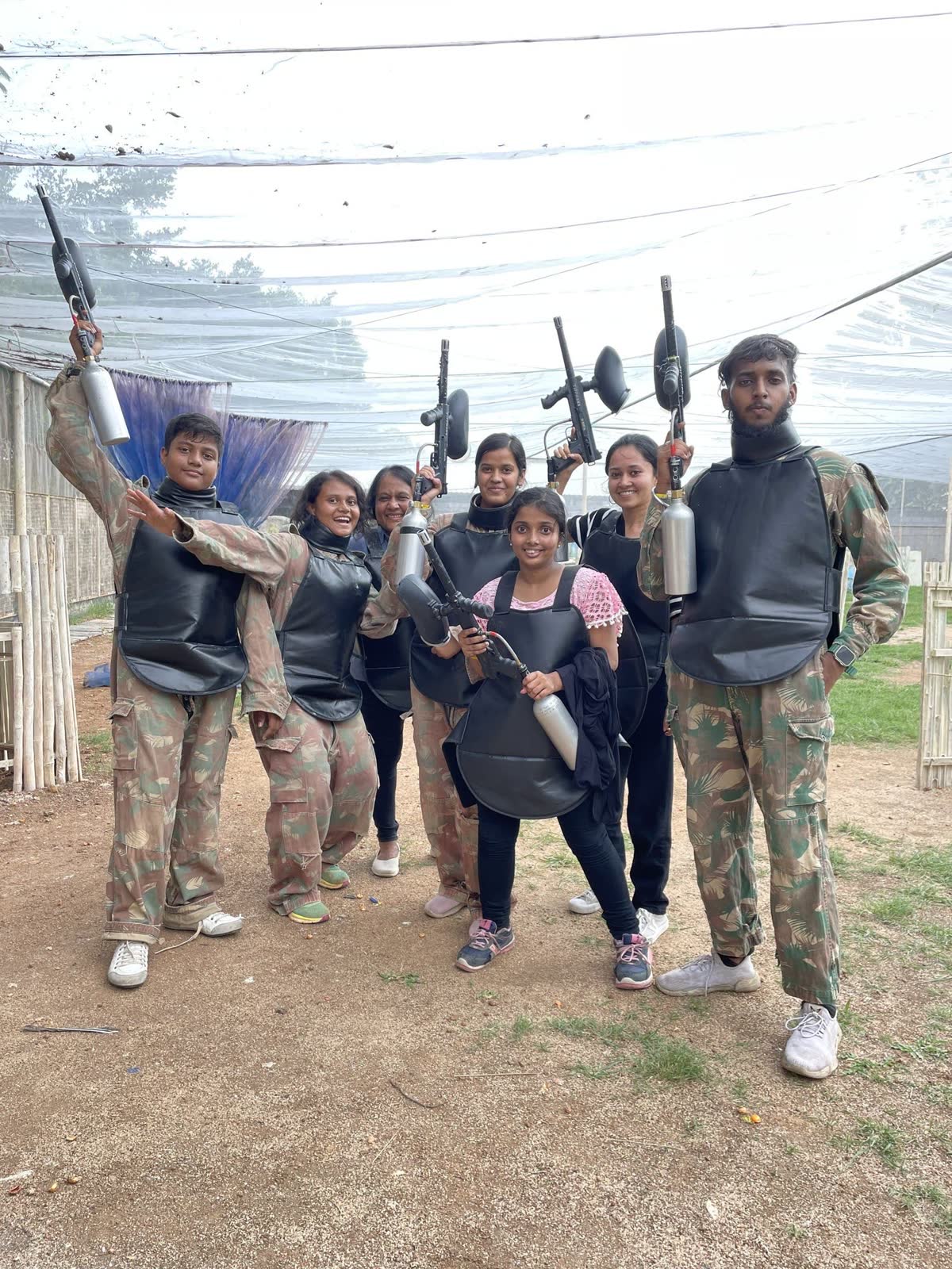 The team on an outing