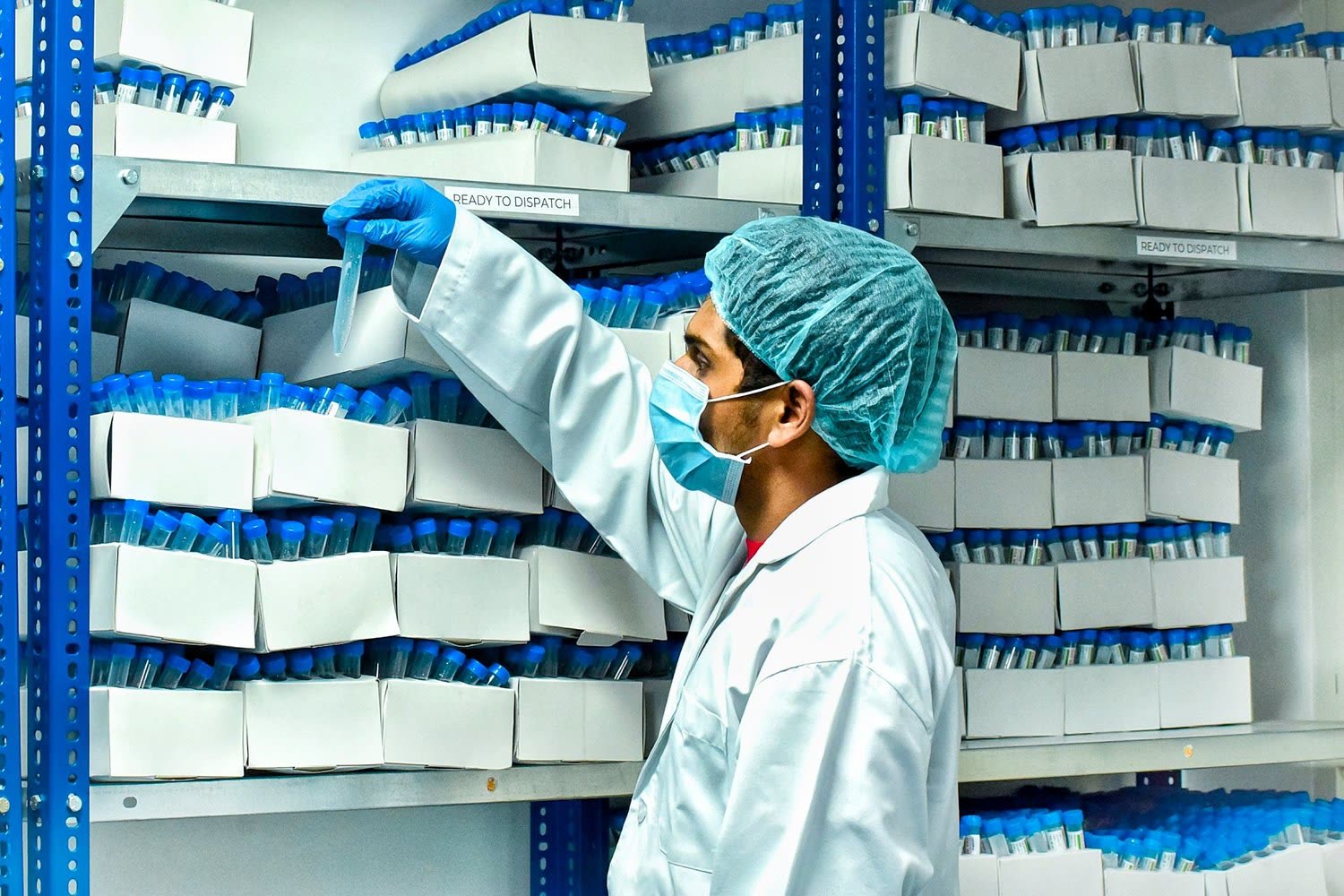 Shelves of locally manufactured kits